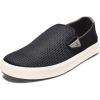 OLUKAI Lae’ahi Men’s Slip On Shoes, Versatile & Casual Everyday Sneaker, Lightweight & Breathable Mesh, All-Day Wear & Comfort(Black/Black)