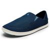 OLUKAI Nohea Mesh Men’s Slip On Sneakers, Lightweight & Breathable Shoes for Everyday Wear, All-Weather & Enhanced Traction(Moonlit Ocean/Blissful Blue)
