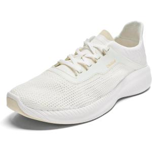 OLUKAI Island Hopper Men’s Sneakers, Travel Ready & Versatile Athletic Shoes, Soft & Breathable Knit Fabric, Drop-in Heel Design(Bright White/Bright White)