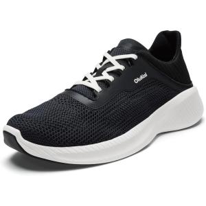 OLUKAI Island Hopper Men’s Sneakers, Travel Ready & Versatile Athletic Shoes, Soft & Breathable Knit Fabric, Drop-in Heel Design(Lava Rock/Lava Rock)