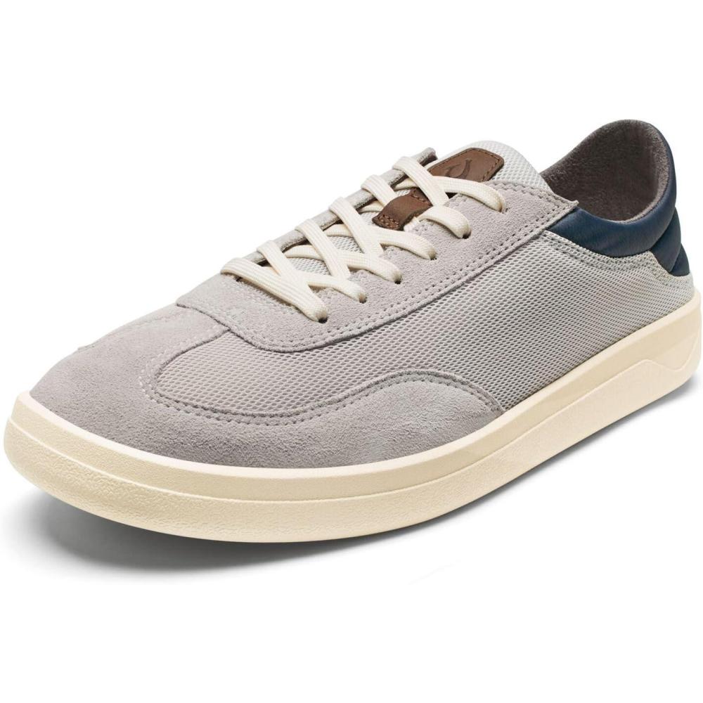 imageOLUKAI Punini Mens Everyday Sneaker Classic LaceUp Design ampamp Countoured Footbed Comfort Fit ampamp Wet Grip Rubber Soles Durable ampamp SupportiveVaporTrench Blue