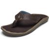 OLUKAI Kipi Men’s Beach Sandals, Water Resistant Flip Flops, Quick Dry Material & Arch Support, All-Day Comfort(Espresso/Espresso)