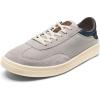 OLUKAI Punini Men’s Everyday Sneaker, Classic Lace-Up Design & Countoured Footbed, Comfort Fit & Wet Grip Rubber Soles, Durable & Supportive(Vapor/Trench Blue)