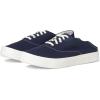 OLUKAI Tradewind Men’s Everyday Sneaker, Lightweight Canvas & Classic Lace-Up Design, All-Day Comfort & Support(Mood Indigo/Mood Indigo)