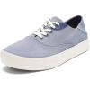 OLUKAI Tradewind Men’s Everyday Sneaker, Lightweight Canvas & Classic Lace-Up Design, All-Day Comfort & Support(Navy/Navy)