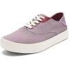 OLUKAI Tradewind Men’s Everyday Sneaker, Lightweight Canvas & Classic Lace-Up Design, All-Day Comfort & Support(Red Lava/Red Lava)