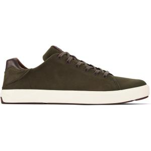 OLUKAI Lae’ahi Li Men’s Sneakers, Drop-in Heel & All-Day Comfort, Breathable Lining, Waxed Canvas(Husk)