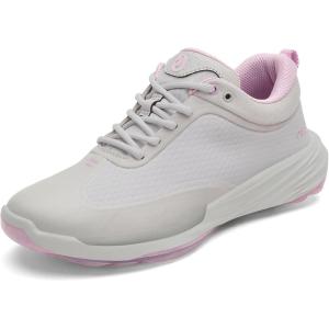 OLUKAI Makena WP Women’s Golf Shoes, Superior Performance & Tour Professional Tested, High Cushioning & Support, All-Day Comfort(Sterling/Sterling)