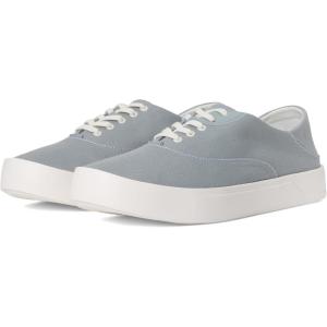 OLUKAI Tradewind Men’s Everyday Sneaker, Lightweight Canvas & Classic Lace-Up Design, All-Day Comfort & Support(Cooler Grey/Cooler Grey 1)