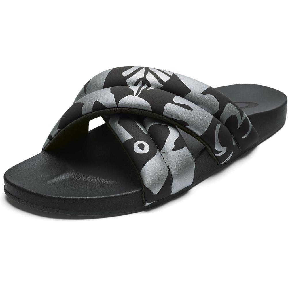 imageOLUKAI Hila Womens Beach Sandal WaterFriendly FlipFlop Slides AllDay Wear ampamp UltraSoft Comfort FitSilverPavement