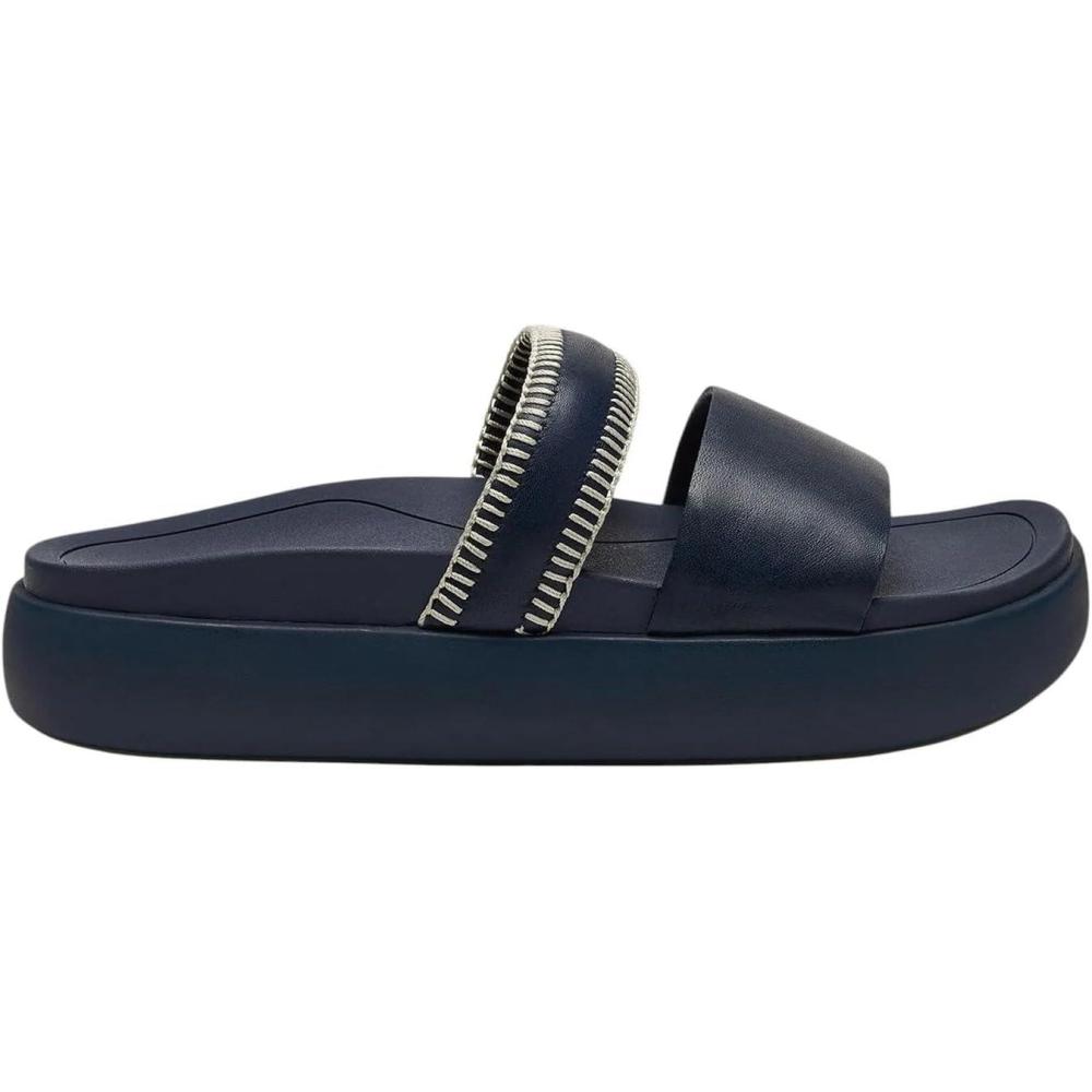 imageOLUKAI Kipea Olu Womens Slide Sandal Premium Leather Relaxed ampamp Dressy Design For Any Occasion AllDay Comfort ampamp FitMood IndigoMood Indigo