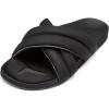 OLUKAI Hila Women’s Beach Sandal, Water-Friendly Flip-Flop Slides, All-Day Wear & Ultra-Soft Comfort Fit(Black/Black)