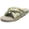 OLUKAI Hila Women’s Beach Sandal, Water-Friendly Flip-Flop Slides, All-Day Wear & Ultra-Soft Comfort Fit(Bubbly/Puka)