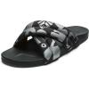 OLUKAI Hila Women’s Beach Sandal, Water-Friendly Flip-Flop Slides, All-Day Wear & Ultra-Soft Comfort Fit(Silver/Pavement)