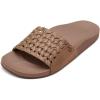 OLUKAI Kamola Women’s Slide Sandal, Everyday Stylish Shoe, All-Day Wear & Comfortable Fit(Tan/Tan)