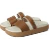 OLUKAI Kipe’a Olu Women’s Slide Sandal, Premium Leather, Relaxed & Dressy Design For Any Occasion, All-Day Comfort & Fit(Tan/White Sand)