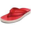 OLUKAI Leeward Men’s Beach Sandals, Quick-Dry Flip Flop Slides, Water Friendly Versatility & Wet Grip Traction, Comfort Fit & Arch Support(Red Lava/Red Lava)