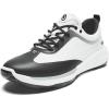 OLUKAI Makena Men’s Golf Shoes, Superior Performance & Tour Professional Tested, High Cushioning & Support, All-Day Comfort(Bright White/Lava Rock)