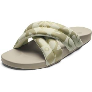 OLUKAI Hila Women’s Beach Sandal, Water-Friendly Flip-Flop Slides, All-Day Wear & Ultra-Soft Comfort Fit(Bubbly/Puka)