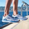 OLUKAI ‘Ahi Men’s Performance Marine Shoes, Water-Ready Sneakers with Customized Lacing Fit, Lightweight & Breathable, Enhanced Grip & Traction(Blue Pearl/White)