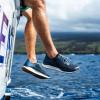 OLUKAI ‘Ahi Men’s Performance Marine Shoes, Water-Ready Sneakers with Customized Lacing Fit, Lightweight & Breathable, Enhanced Grip & Traction(Mood Indigo/Coastal Blue)