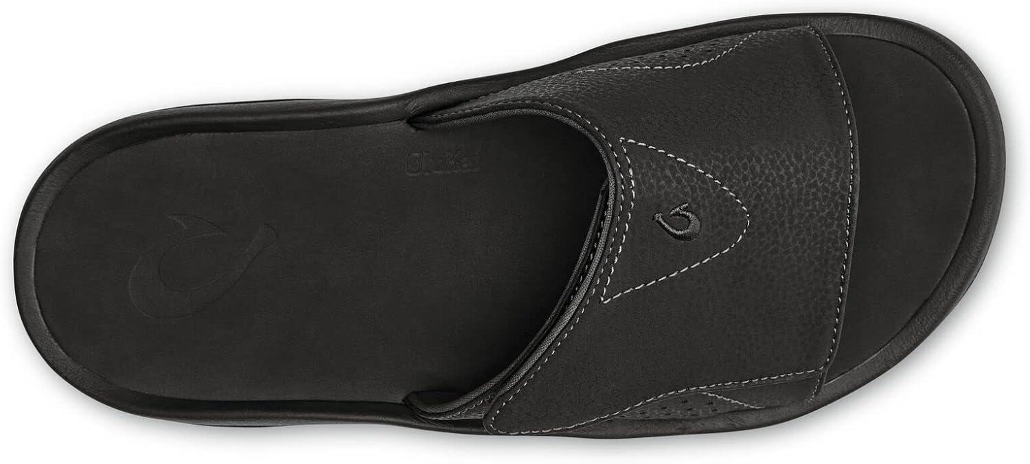image:imageOLUKAI Nalu Slide Mens Versatile Slide Sandals WaterFriendly amp Adjustable Straps Lightweight amp Durable AllDay Comfort amp SupportBlackBlack
