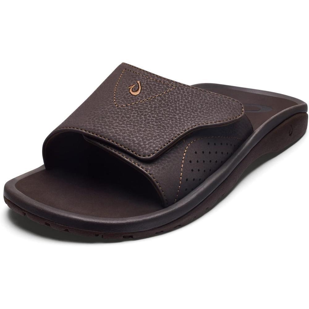 image:imageOLUKAI Nalu Slide Mens Versatile Slide Sandals WaterFriendly amp Adjustable Straps Lightweight amp Durable AllDay Comfort amp SupportDk JavaDk Java