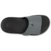 OLUKAI Nalu Slide Men’s Versatile Slide Sandals, Water-Friendly & Adjustable Straps, Lightweight & Durable, All-Day Comfort & Support(Rock/Black)