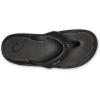 OLUKAI Ohana Men’s Beach Sandals, Water Resistant Flip Flops, Arch Support & Comfort Fit, Lightweight & Durable, Enhanced Grip & Traction, Black/Dark Shadow, 10