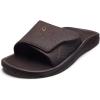 OLUKAI Nalu Slide Men’s Versatile Slide Sandals, Water-Friendly & Adjustable Straps, Lightweight & Durable, All-Day Comfort & Support(Dk Java/Dk Java)