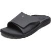 OLUKAI Nalu Slide Men’s Versatile Slide Sandals, Water-Friendly & Adjustable Straps, Lightweight & Durable, All-Day Comfort & Support(Dk Shadow/Dk Shadow)