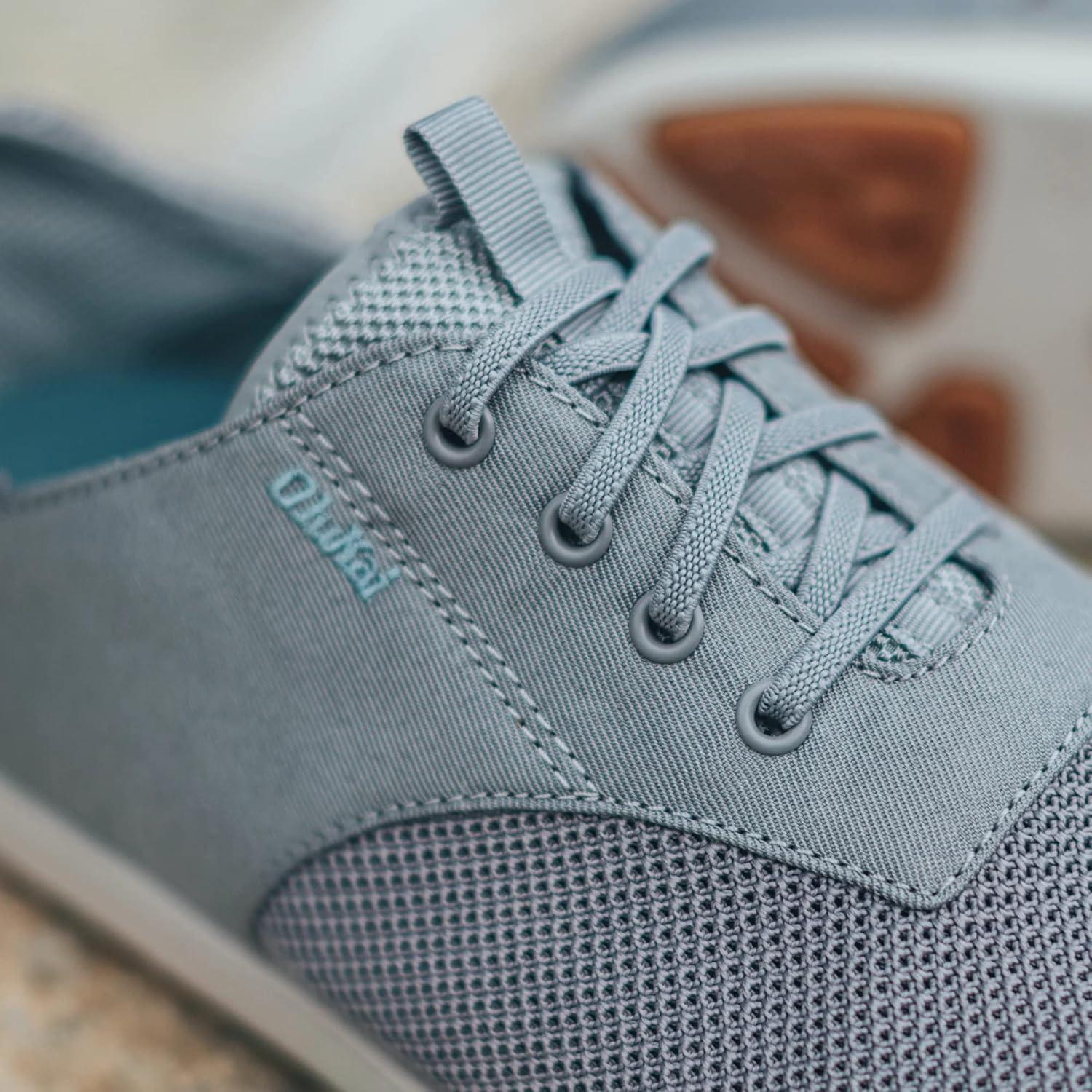 image:imageOLUKAI Nohea Moku Mens No Tie Boat Shoes Breathable amp Quick Dry Mesh Effortless Design amp Barefoot Wearability AllDay Comfort amp SupportSharkskinSharkskin
