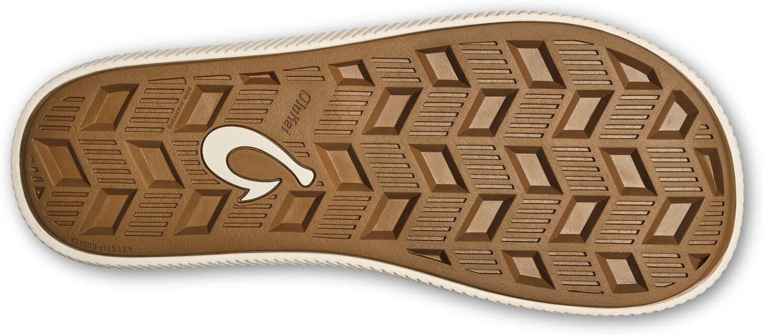 image:imageOLUKAI Ulele Mens Beach Sandals Water Resistant Flip Flops Arch Support amp Comfort Fit Lightweight amp Durable Enhanced Grip amp TractionTrench BlueAloha