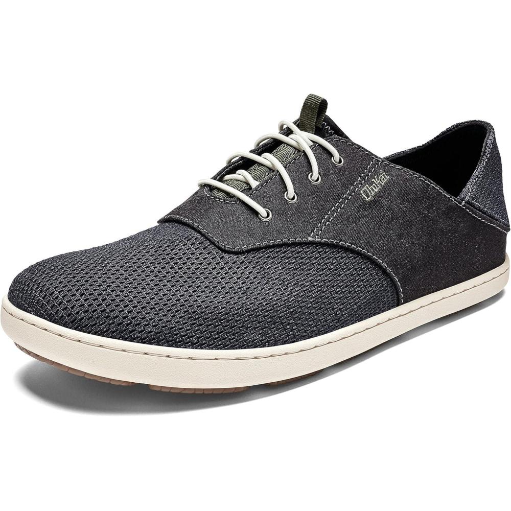 image:imageOLUKAI Nohea Moku Mens No Tie Boat Shoes Breathable amp Quick Dry Mesh Effortless Design amp Barefoot Wearability AllDay Comfort amp SupportBlackBlack