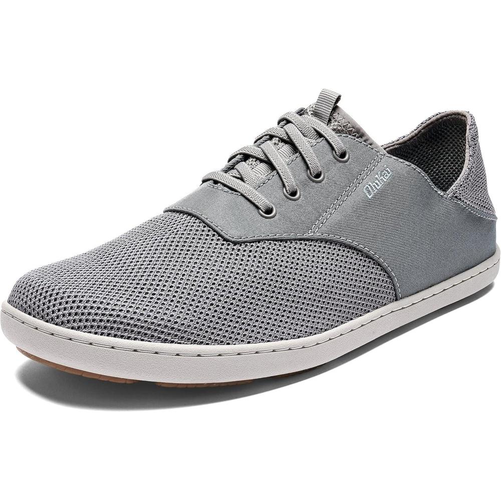 image:imageOLUKAI Nohea Moku Mens No Tie Boat Shoes Breathable amp Quick Dry Mesh Effortless Design amp Barefoot Wearability AllDay Comfort amp SupportSharkskinSharkskin