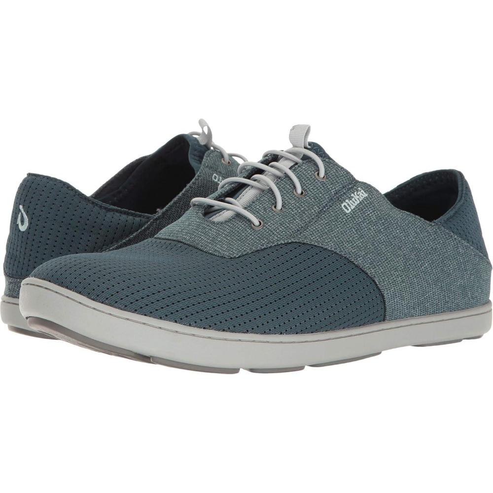 image:imageOLUKAI Nohea Moku Mens No Tie Boat Shoes Breathable amp Quick Dry Mesh Effortless Design amp Barefoot Wearability AllDay Comfort amp SupportStormy BlueStormy Blue