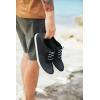 OLUKAI Nohea Moku Men’s No Tie Boat Shoes, Breathable & Quick Dry Mesh, Effortless Design & Barefoot Wearability, All-Day Comfort & Support(Black/Black)