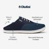 OLUKAI Nohea Moku Men’s No Tie Boat Shoes, Breathable & Quick Dry Mesh, Effortless Design & Barefoot Wearability, All-Day Comfort & Support(Coastal Blue/Trench Blue)