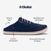 OLUKAI Nohea Moku Men’s No Tie Boat Shoes, Breathable & Quick Dry Mesh, Effortless Design & Barefoot Wearability, All-Day Comfort & Support(Deepest Depths/White Sand)