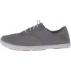 OLUKAI Nohea Moku Men’s No Tie Boat Shoes, Breathable & Quick Dry Mesh, Effortless Design & Barefoot Wearability, All-Day Comfort & Support(Fog/Charcoal)