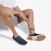 OLUKAI Nohea Moku Men’s No Tie Boat Shoes, Breathable & Quick Dry Mesh, Effortless Design & Barefoot Wearability, All-Day Comfort & Support(Mood Indigo/Mood)