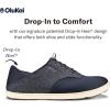 OLUKAI Nohea Moku Men’s No Tie Boat Shoes, Breathable & Quick Dry Mesh, Effortless Design & Barefoot Wearability, All-Day Comfort & Support(Night/Night)