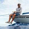 OLUKAI Nohea Moku Men’s No Tie Boat Shoes, Breathable & Quick Dry Mesh, Effortless Design & Barefoot Wearability, All-Day Comfort & Support(Sharkskin/Sharkskin)