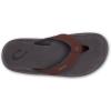 OLUKAI Ohana Men’s Beach Sandals, Water Resistant Flip Flops, Arch Support & Comfort Fit, Lightweight & Durable, Enhanced Grip & Traction, Canoe/Rock, 11