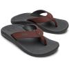 OLUKAI Ohana Men’s Beach Sandals, Water Resistant Flip Flops, Arch Support & Comfort Fit, Lightweight & Durable, Enhanced Grip & Traction, Canoe/Rock, 11
