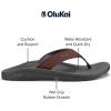 OLUKAI Ohana Men’s Beach Sandals, Water Resistant Flip Flops, Arch Support & Comfort Fit, Lightweight & Durable, Enhanced Grip & Traction, Canoe/Rock, 11