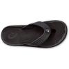 OLUKAI Ulele Men’s Beach Sandals, Water Resistant Flip Flops, Arch Support & Comfort Fit, Lightweight & Durable, Enhanced Grip & Traction(Black/Black)