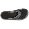 OLUKAI Ulele Men’s Beach Sandals, Water Resistant Flip Flops, Arch Support & Comfort Fit, Lightweight & Durable, Enhanced Grip & Traction(Dk Shadow/Black)