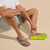 OLUKAI Ulele Men’s Beach Sandals, Water Resistant Flip Flops, Arch Support & Comfort Fit, Lightweight & Durable, Enhanced Grip & Traction(Graphite/Graphite)