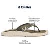 OLUKAI Ulele Men’s Beach Sandals, Water Resistant Flip Flops, Arch Support & Comfort Fit, Lightweight & Durable, Enhanced Grip & Traction(Hunter/Aloha)